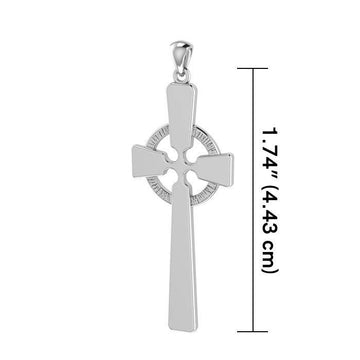 Modern Celtic Cross Silver Pendant TP117 - Jewelry
